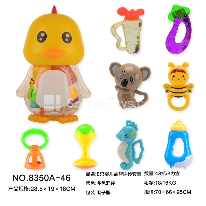 8-Piece Baby Educational Rattle Set 8-Piece Baby Educational Rattle Set