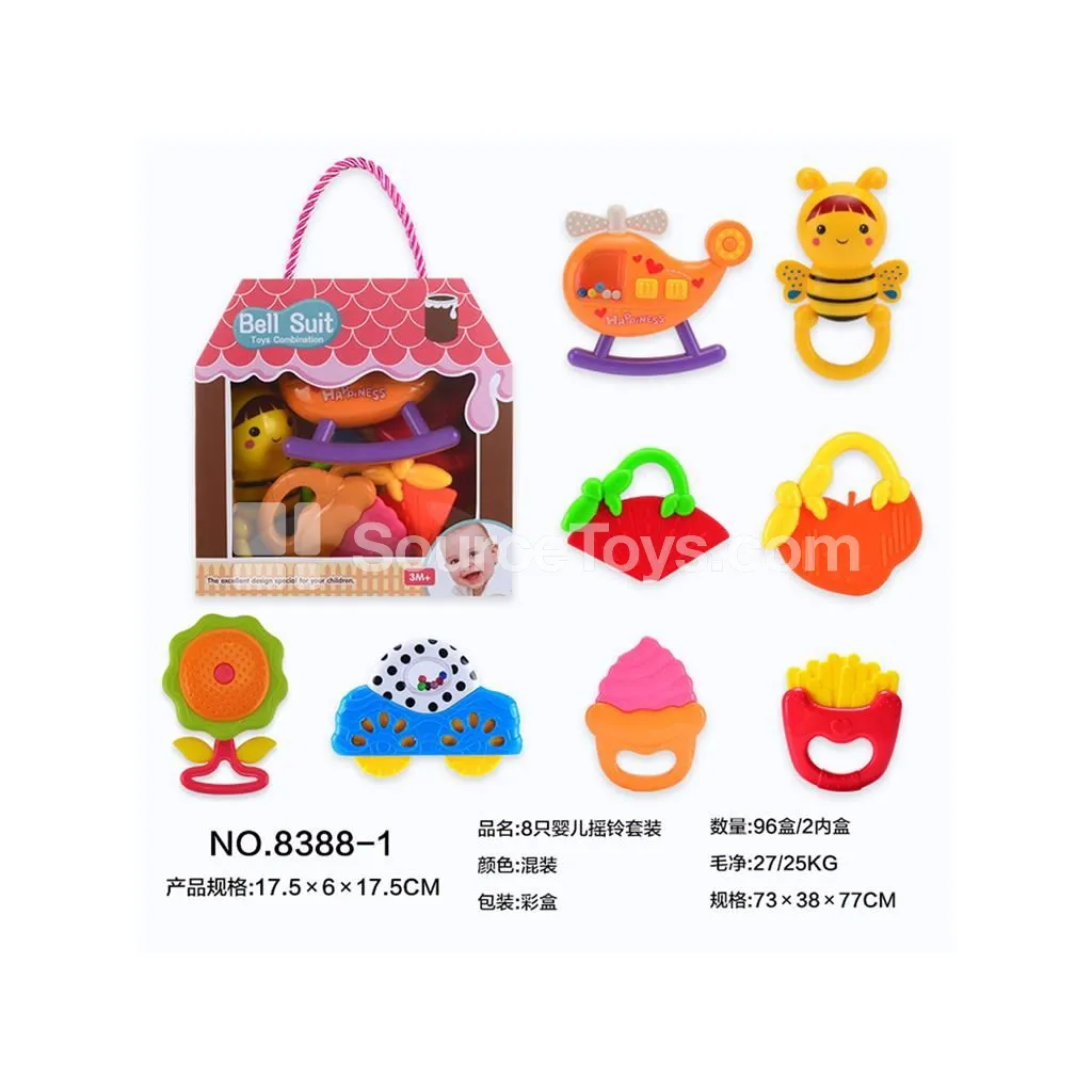 8-Piece Baby Rattle Set 8-Piece Baby Rattle Set