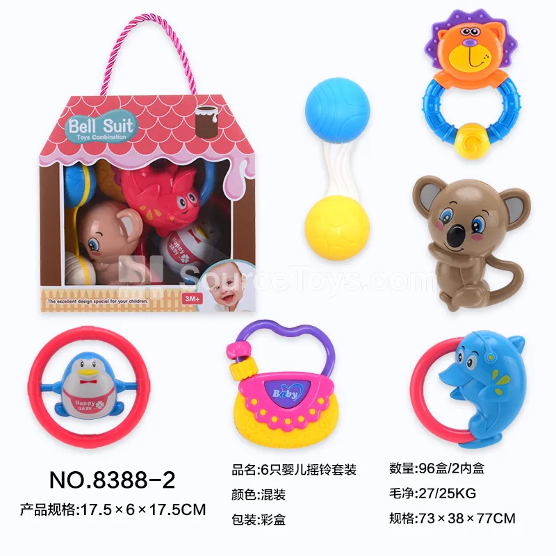 6-Piece Baby Rattle Set 6-Piece Baby Rattle Set