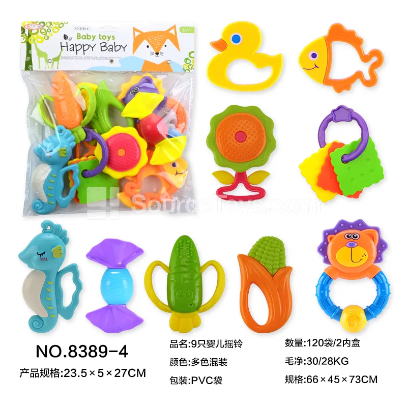 9-Piece Baby Rattle Set 9-Piece Baby Rattle Set