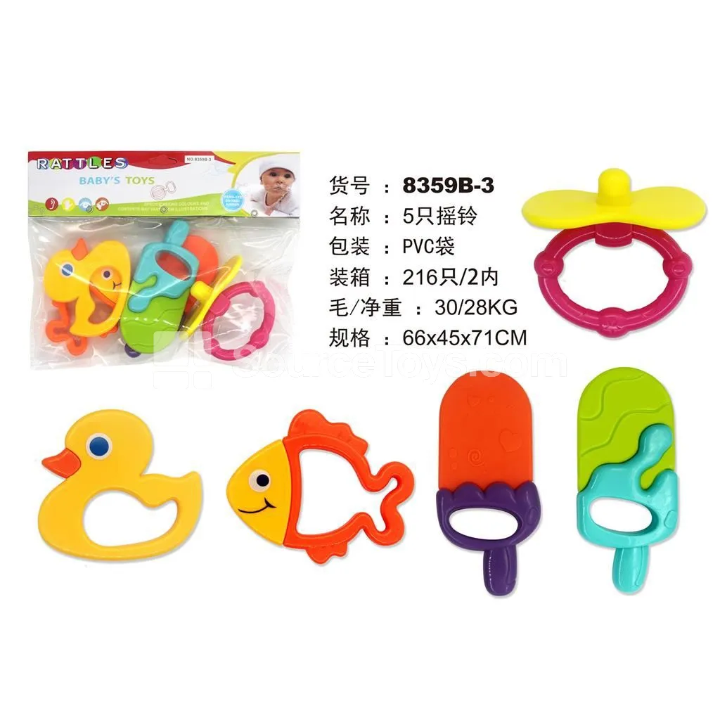 5 Pcs Rattles 5 Pcs Rattles