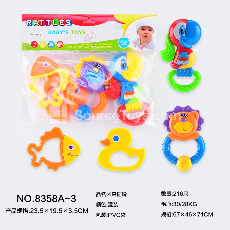 4 Pcs Rattle Set 4 Pcs Rattle Set