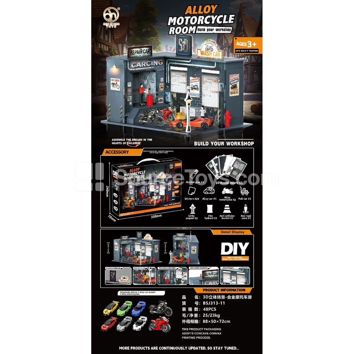 3D Scene - Motorcycle Garage 3D Scene - Motorcycle Garage