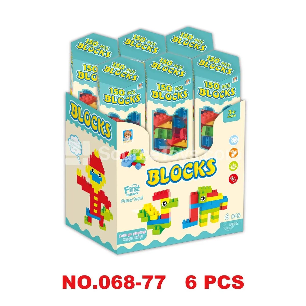 Building Blocks Display Box 6 Styles 150 PCS Building Blocks Display Box 6 Styles 150 PCS