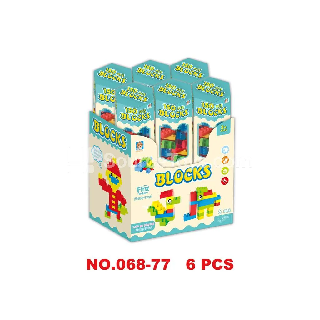 Building Blocks 150 Pcs in Display Box 6 Strips