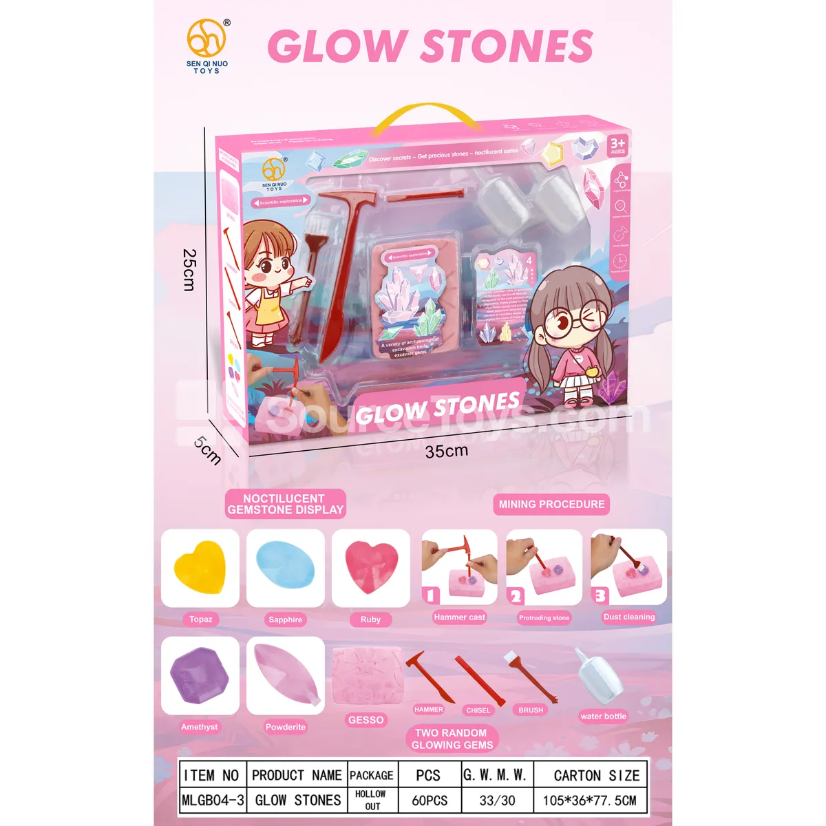 Window Box Girl Archaeology Dig Kit