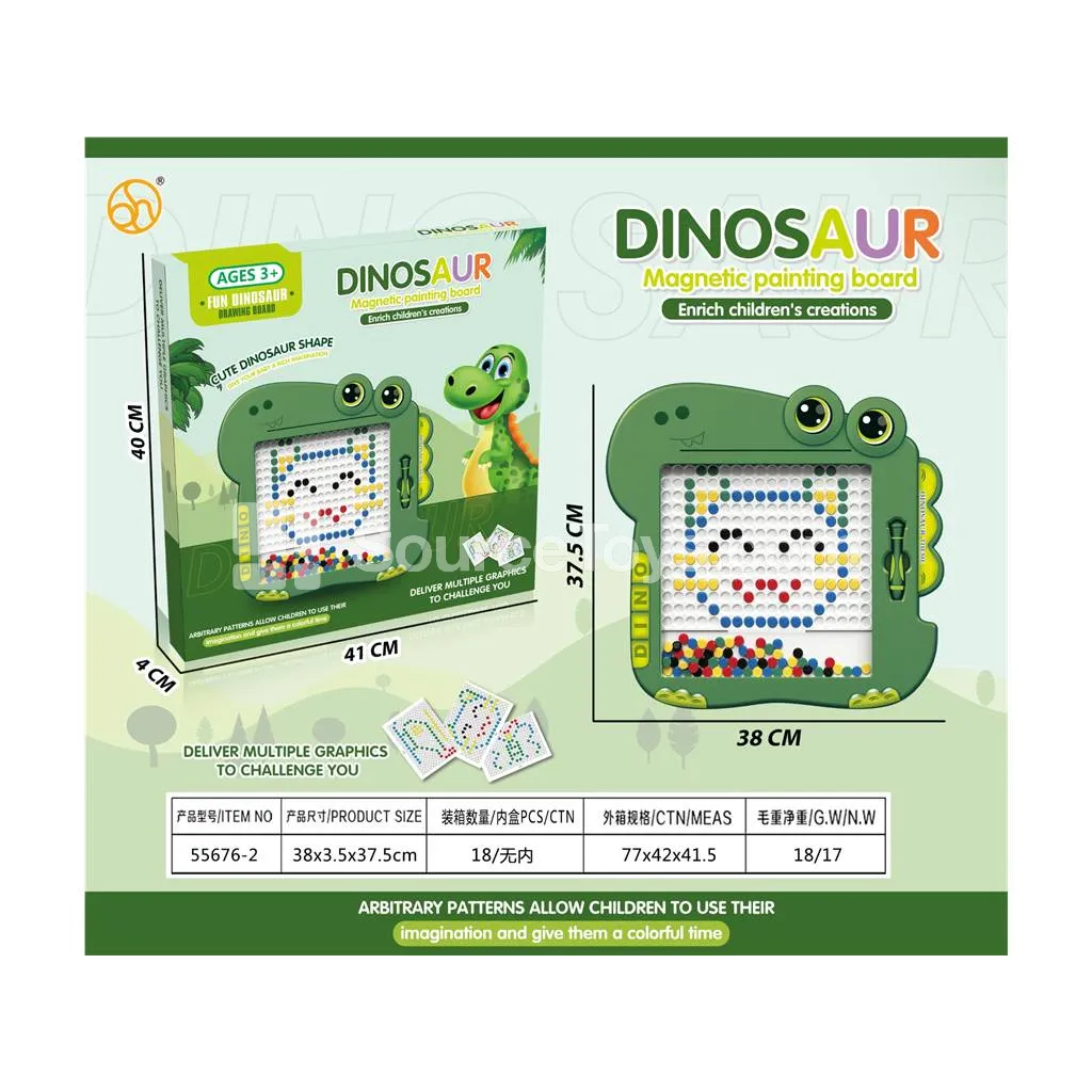 Dinosaur Drawing Board Color Box