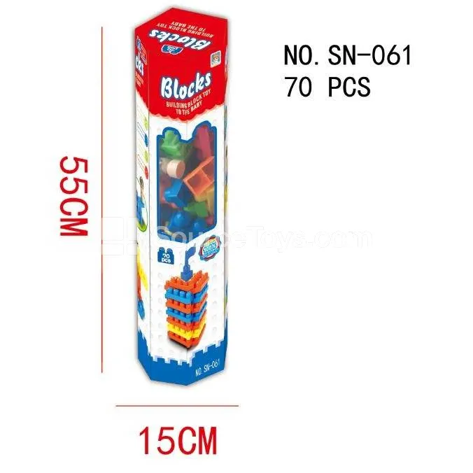 Striped Window Barrel Box Building Blocks 70PCS Striped Window Barrel Box Building Blocks 70PCS
