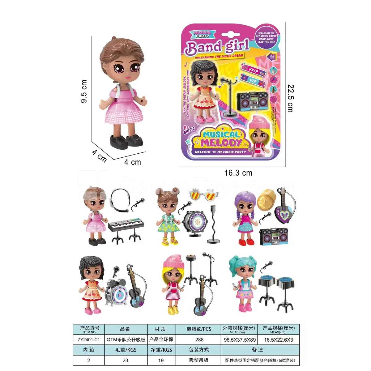 Band Figure Blister Card Band Figure Blister Card