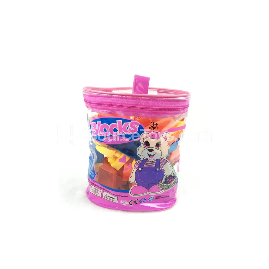 Building Blocks in Large Handle Bag, 60pcs Building Blocks in Large Handle Bag, 60pcs