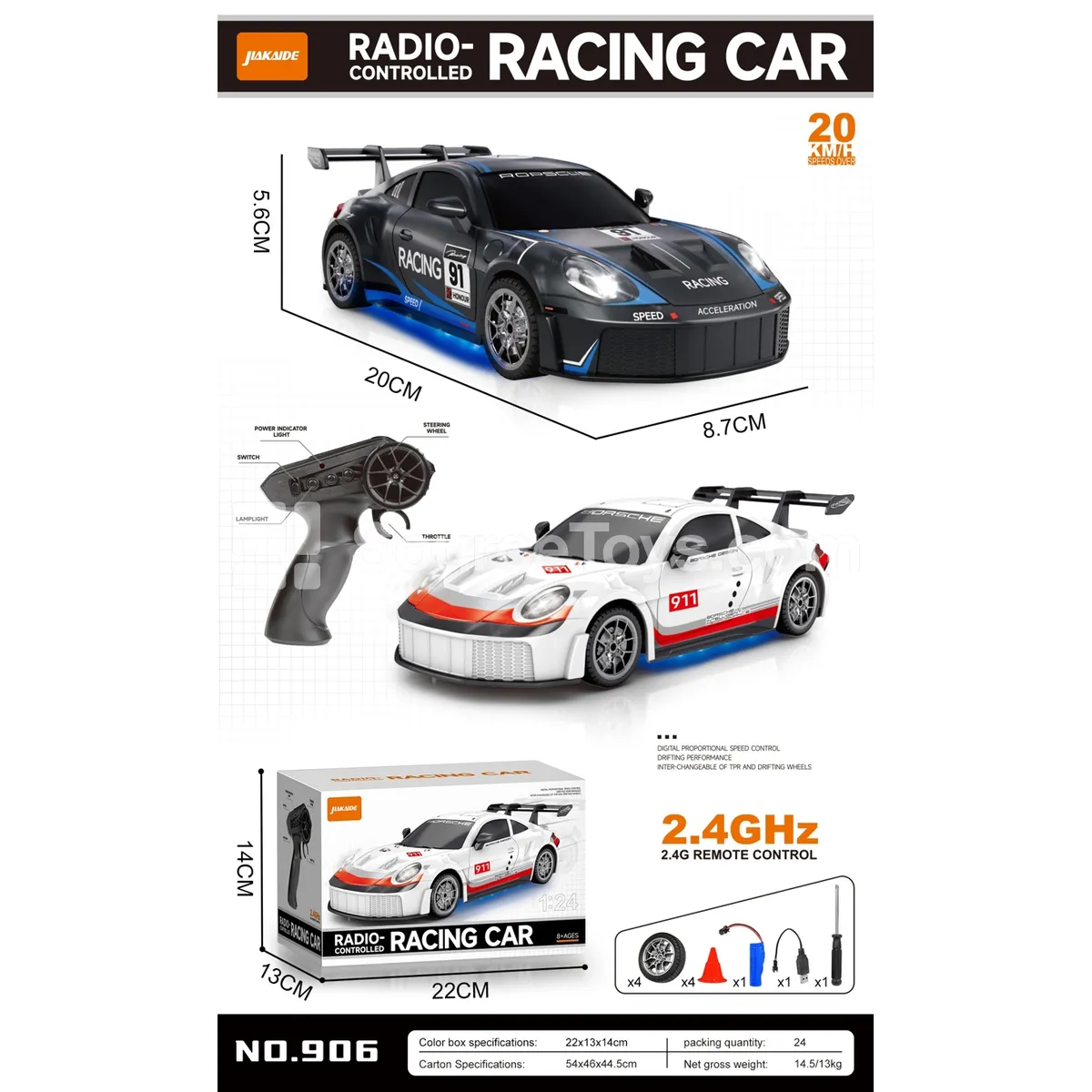 2.4G High-Speed Drift Remote Control Car UV-Plated