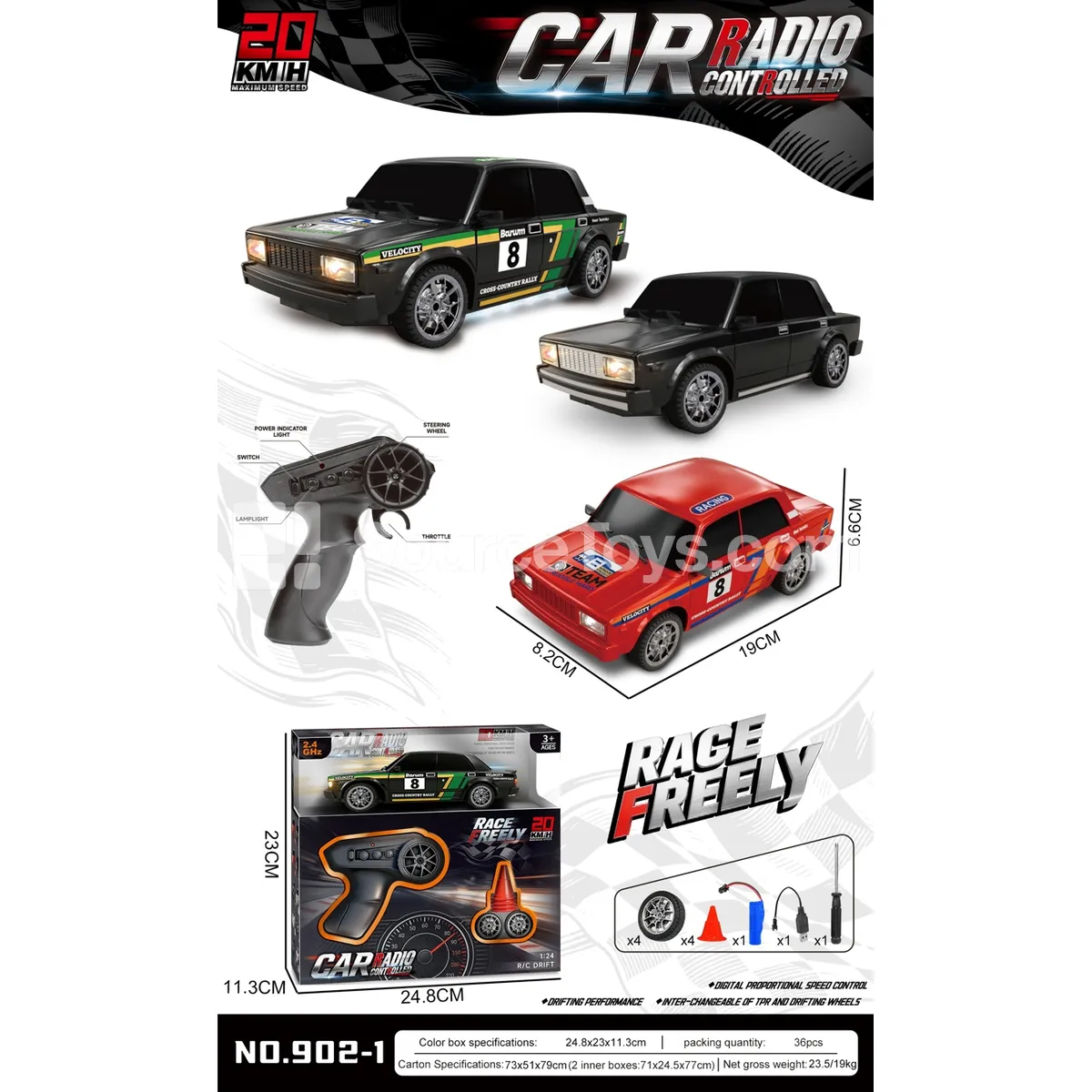 2.4GHz UV Coated Drift Stunt Car