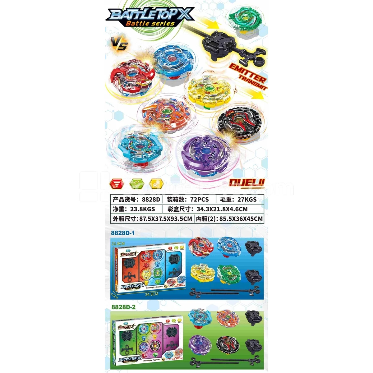 Burst Spinning Top