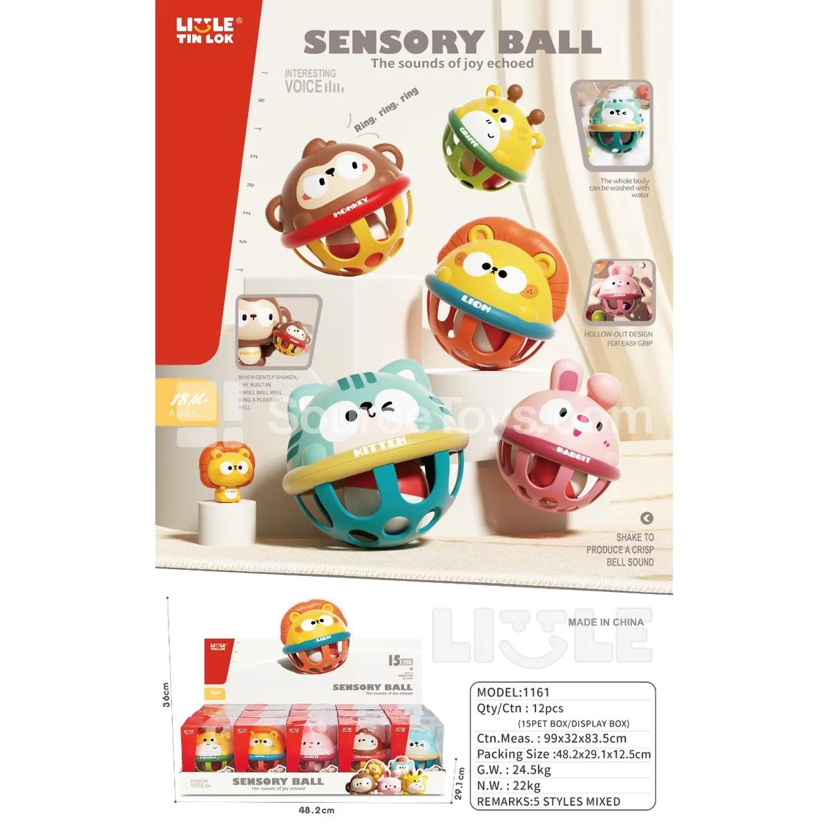 Animal Grip Ball Display Box