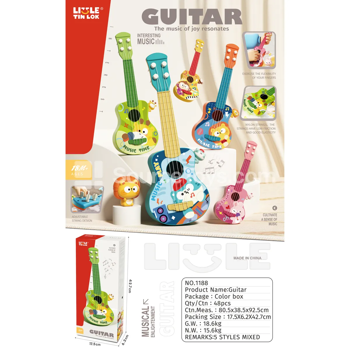 Musical Guitar Window Box