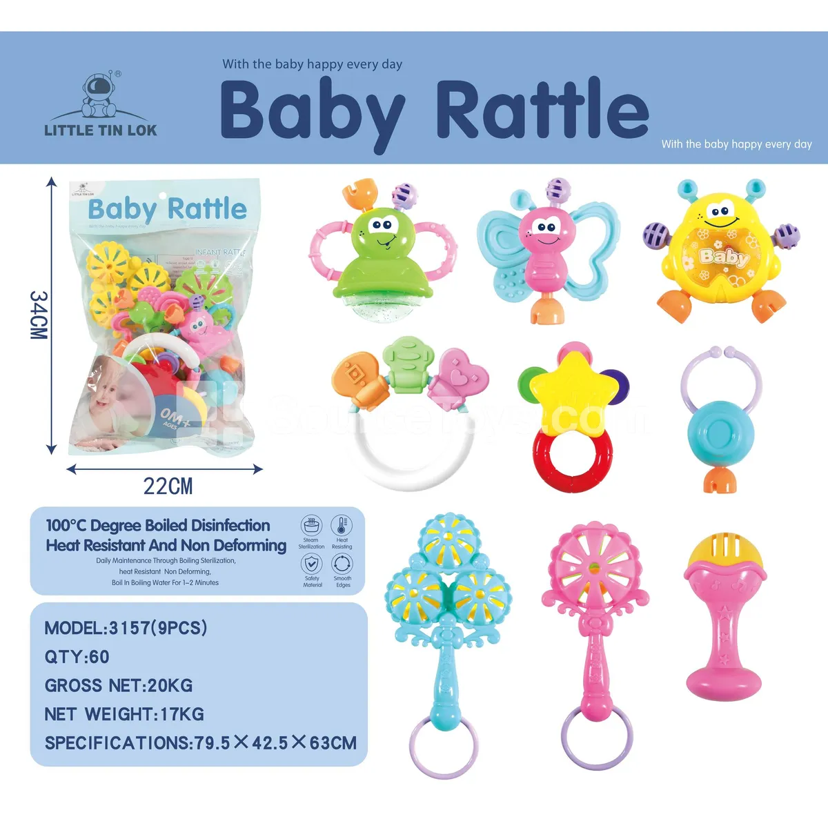 9-Piece Rattle Set