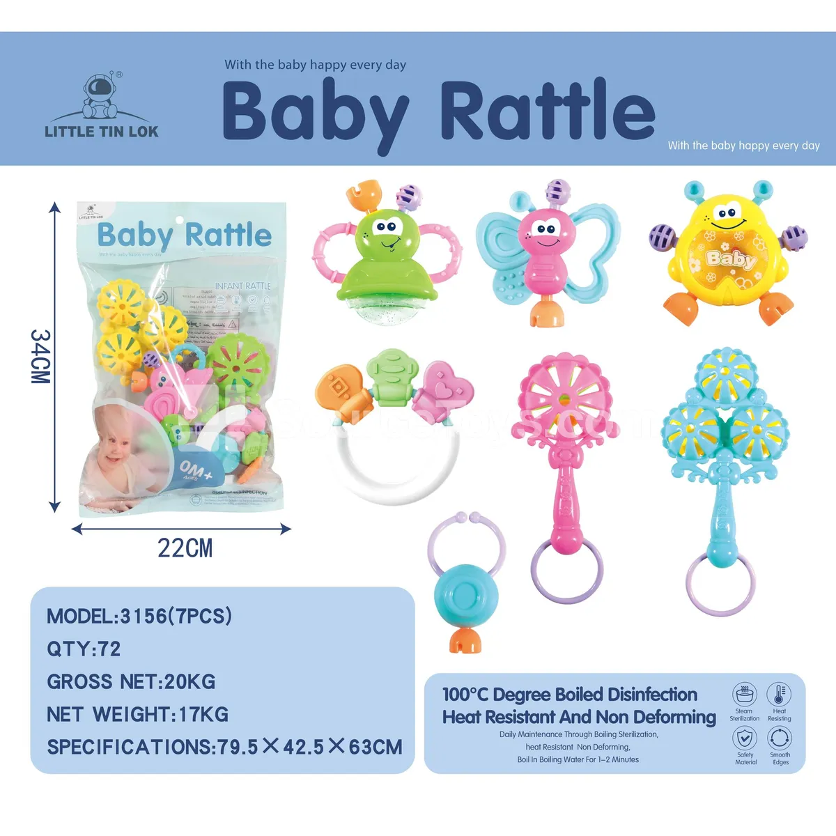 7-Piece Rattle Set