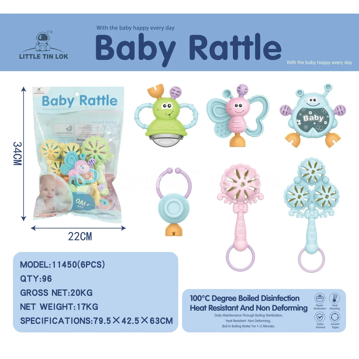 6-Piece Rattle Set