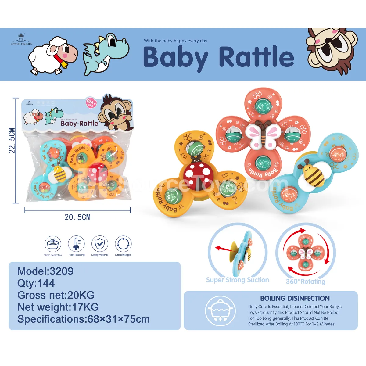 Suction Cup Spinning Toy