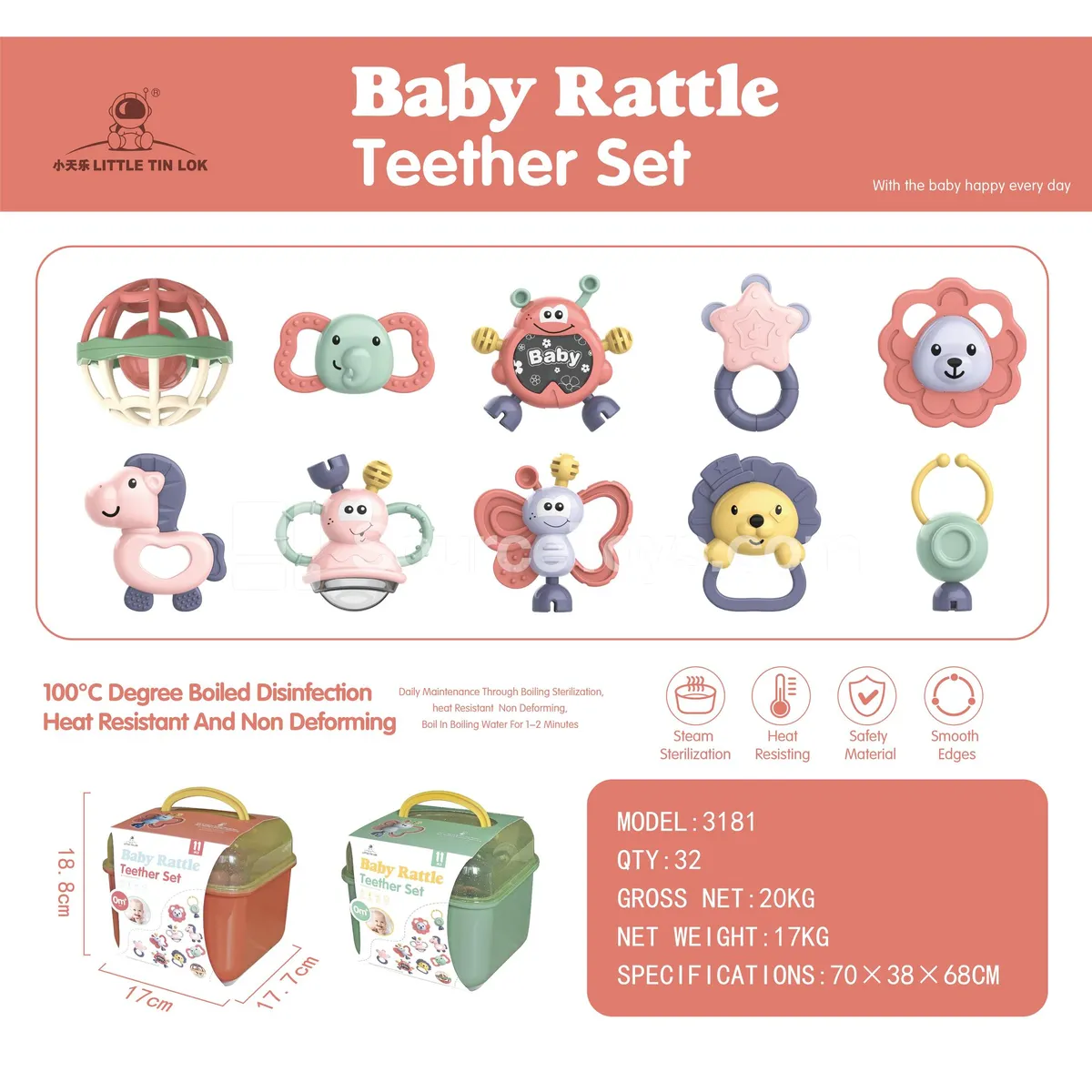 Rattle Teether Set