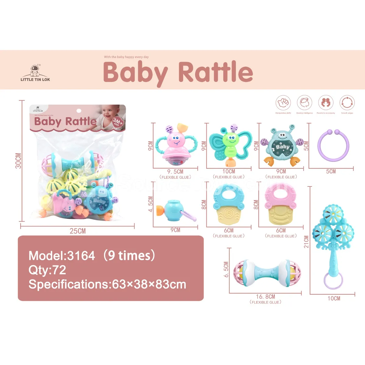 9-Piece Rattle Set