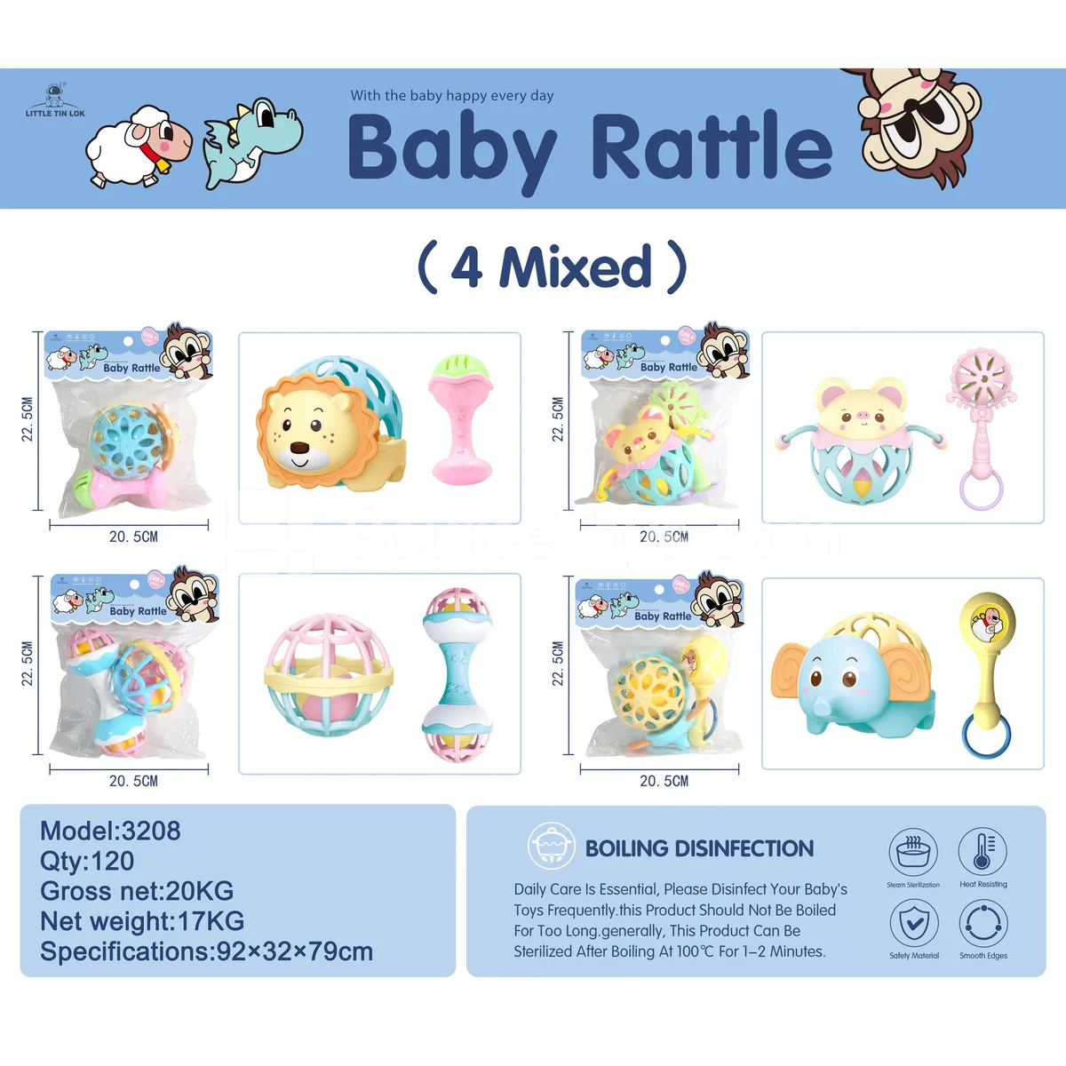 Rattle with Header Card Bag