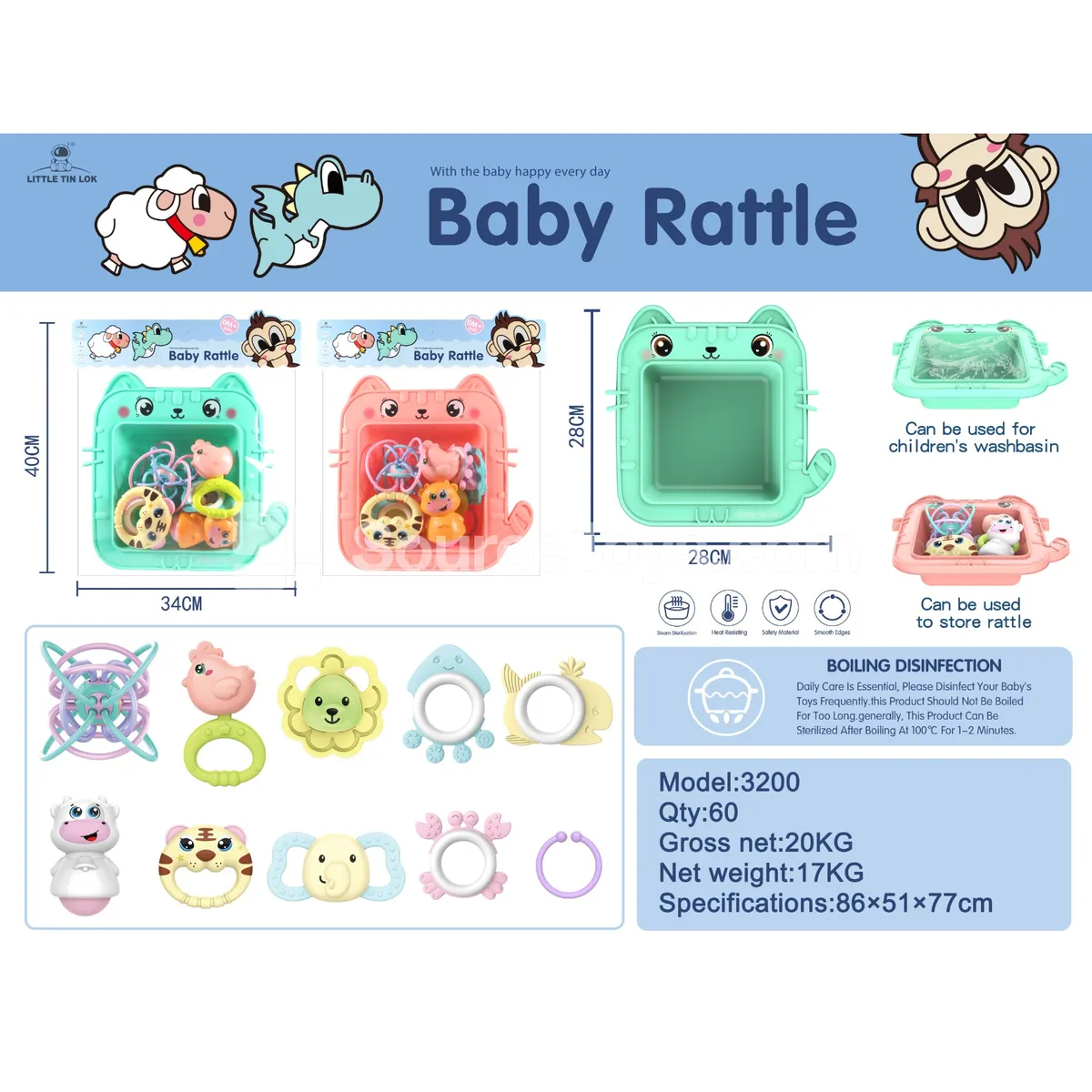Boilable Rattle Set (11 pcs)