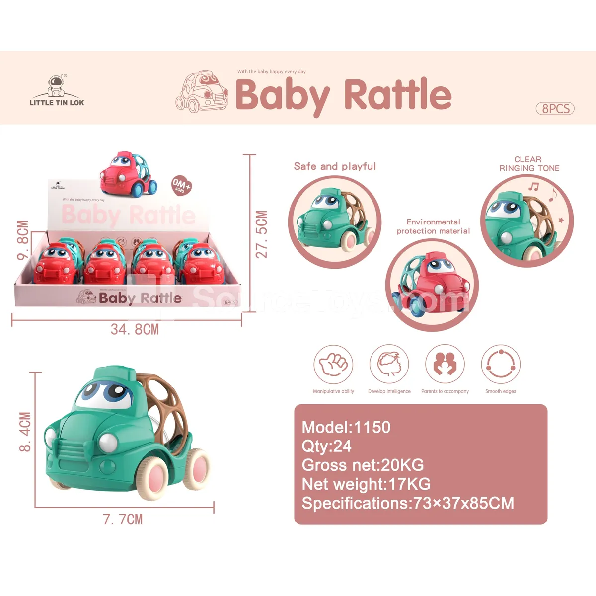 Cartoon Rattle Car