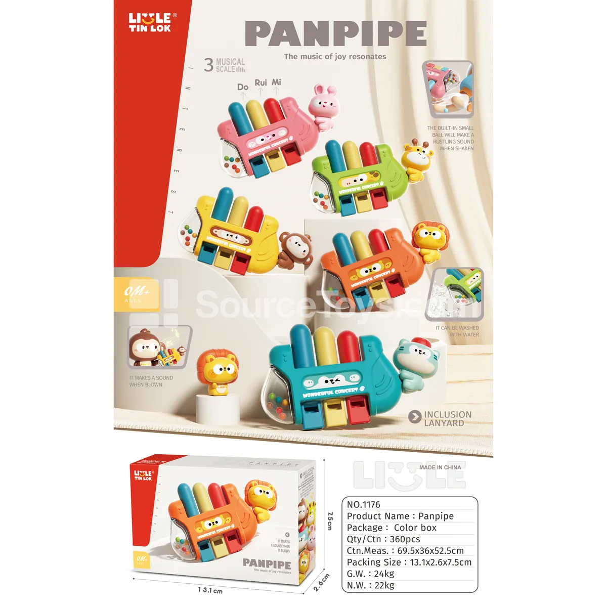 Animal Piano Sealed Box, 5 Styles Assorted