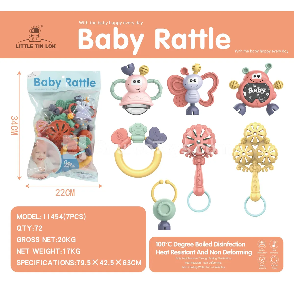 7-Piece Rattle Set