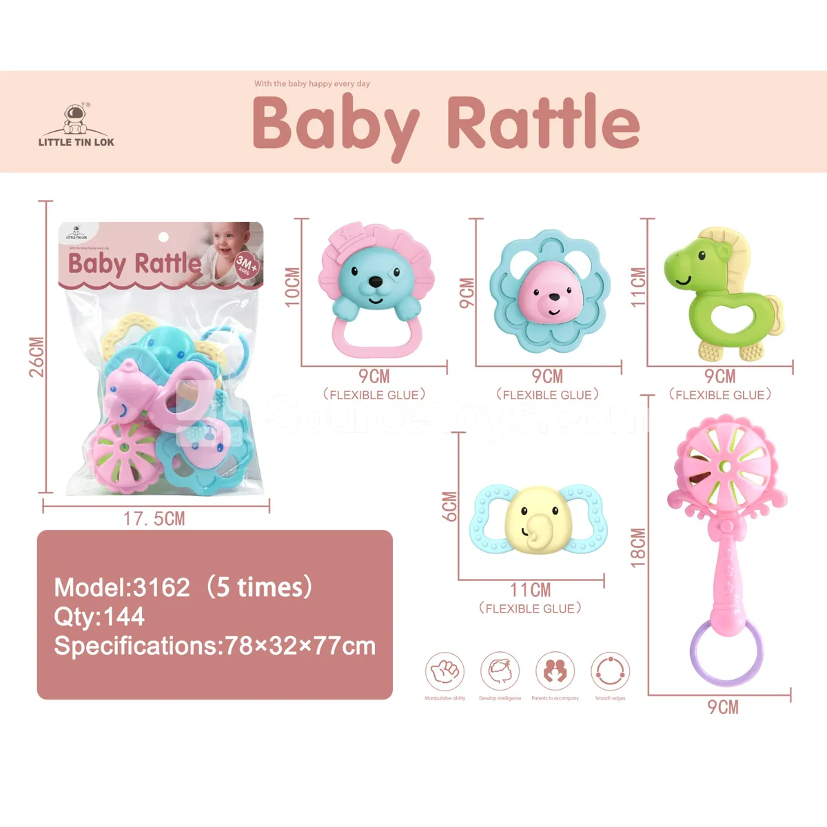 5-Piece Rattle Set
