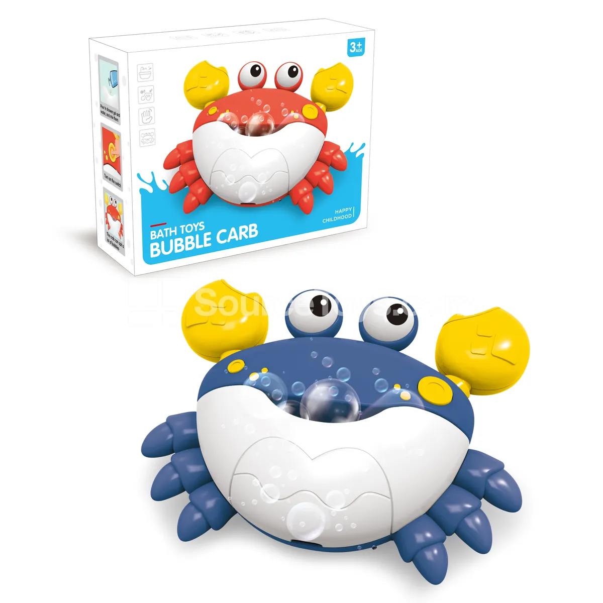 Bubble-Blowing Crab Toy, Rechargeable with Built-in Battery