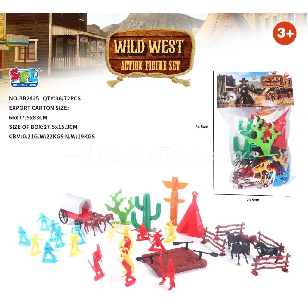 Western Cowboy Set, 60 PCS