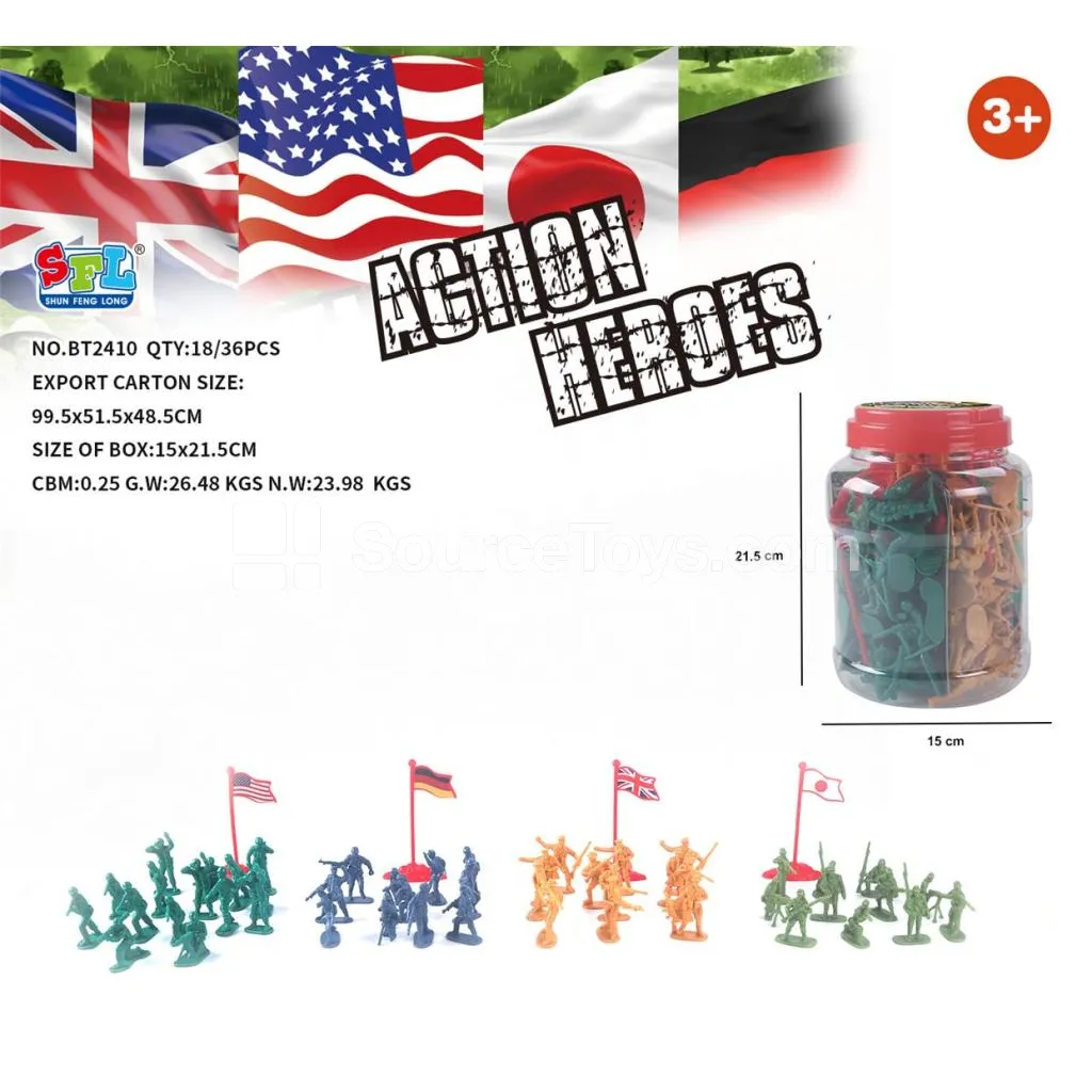Four-Nation Soldier Set, 128 Pieces