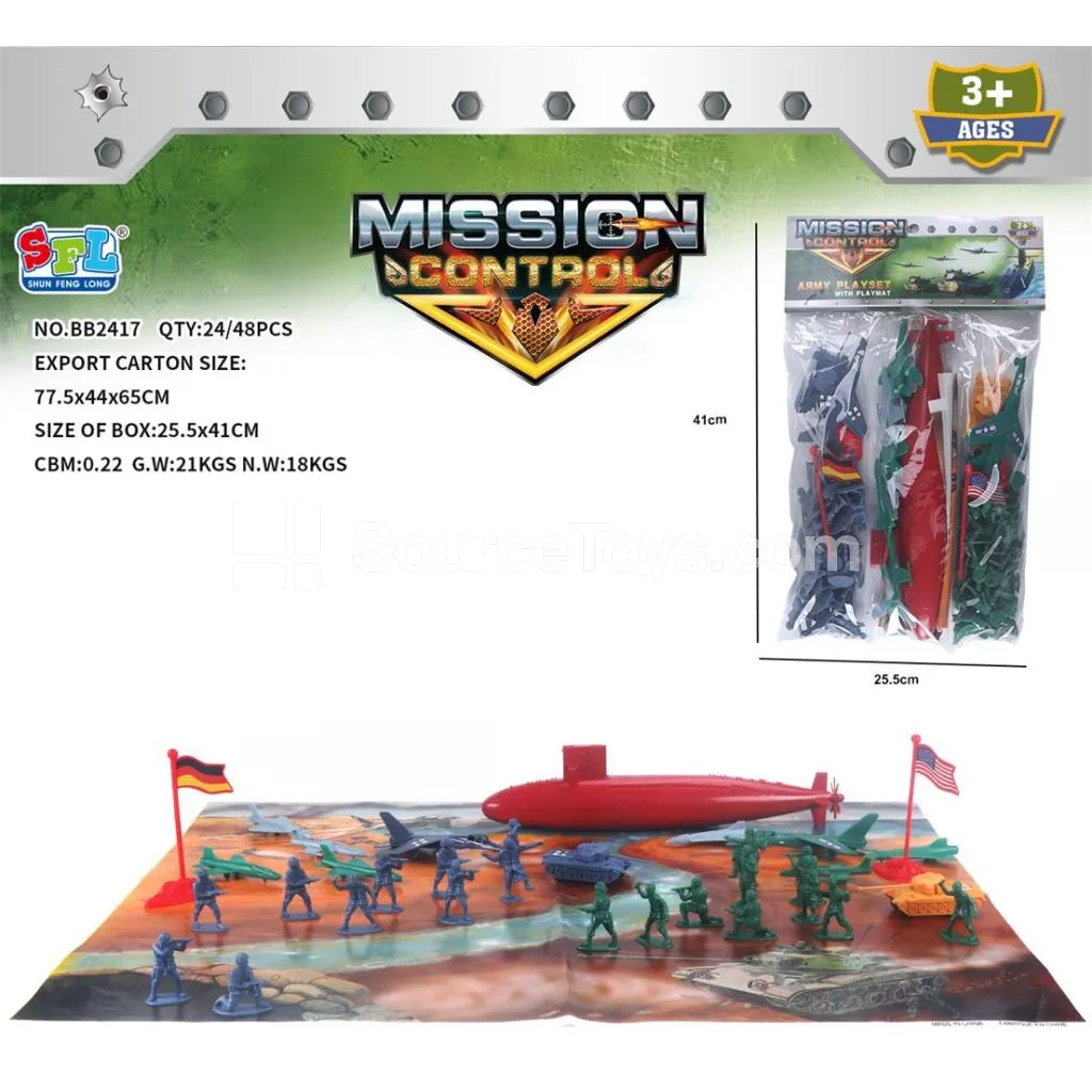 Military Command Playset, 80 Pcs