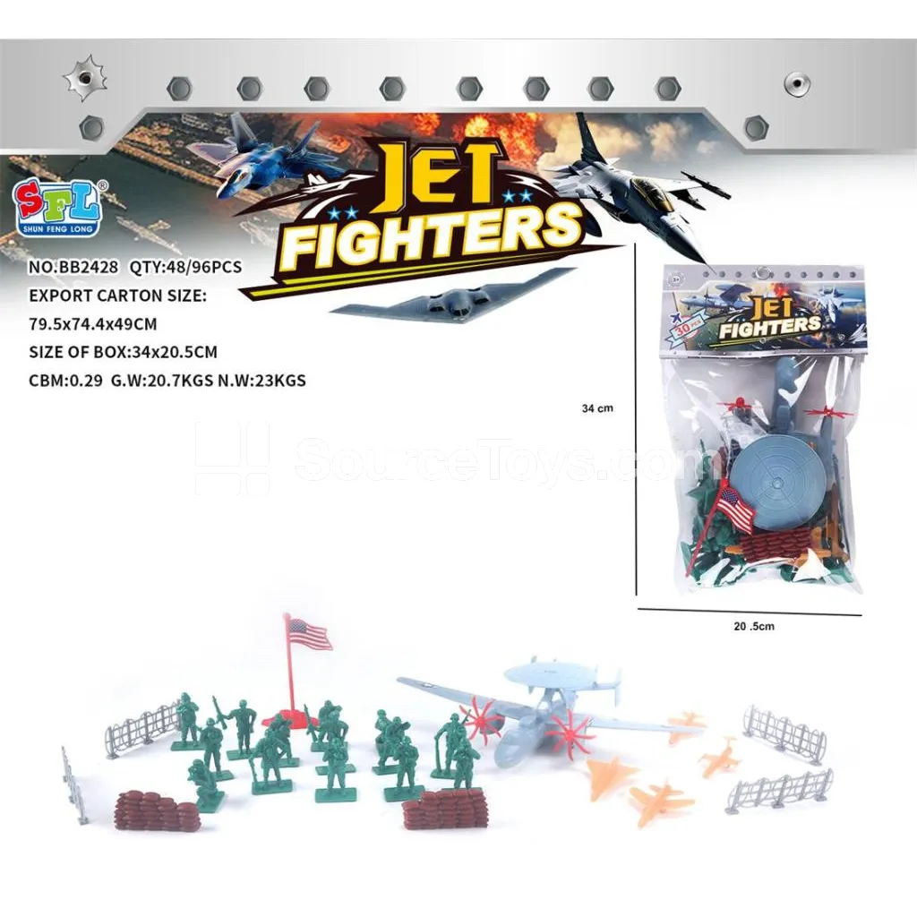 Military Fighter Jet Toy, 30 pcs