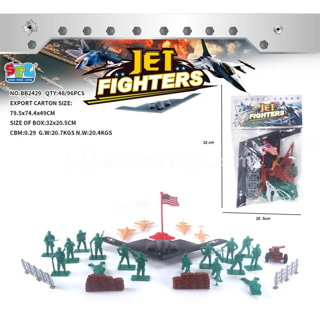 Military Fighter Jet Building Blocks (30 pcs)