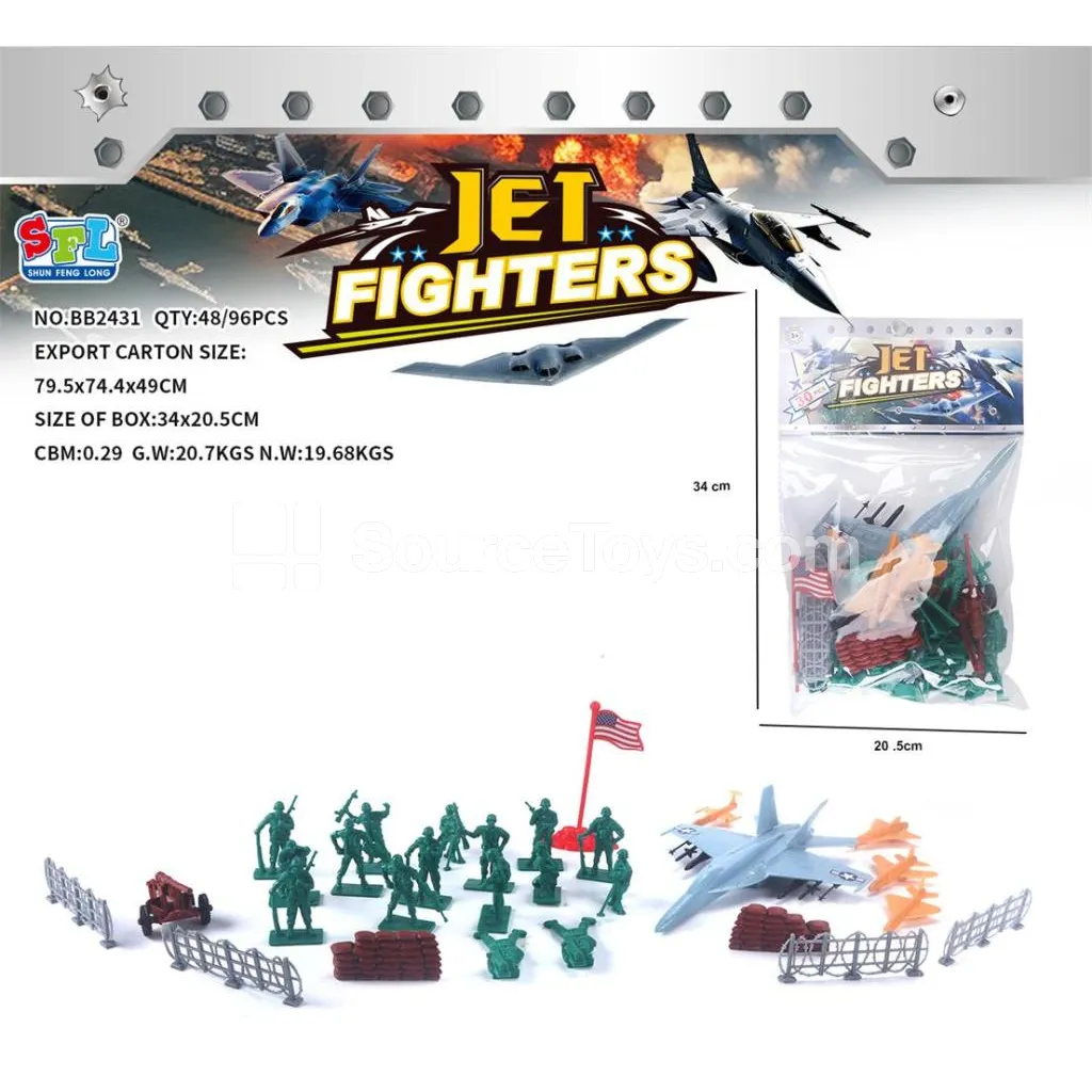 Military Fighter Jet (30 Pieces)