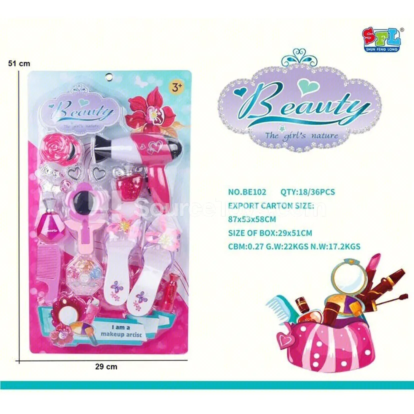 Girls' Pretend-Play Beauty Salon Set