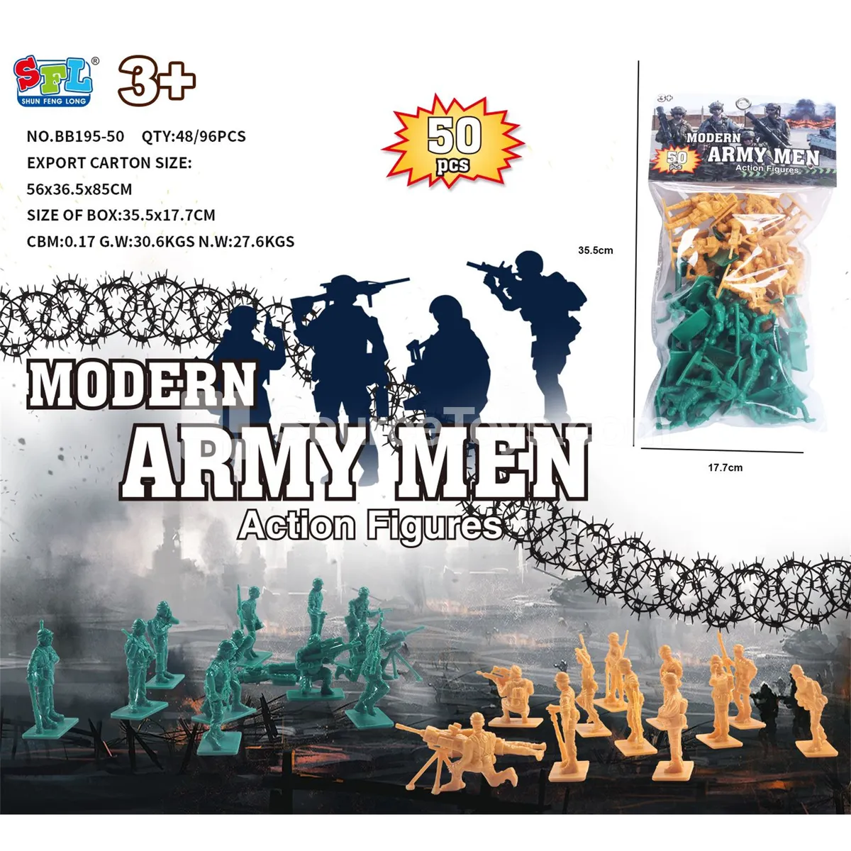 Square Base U.S. Soldier Figures