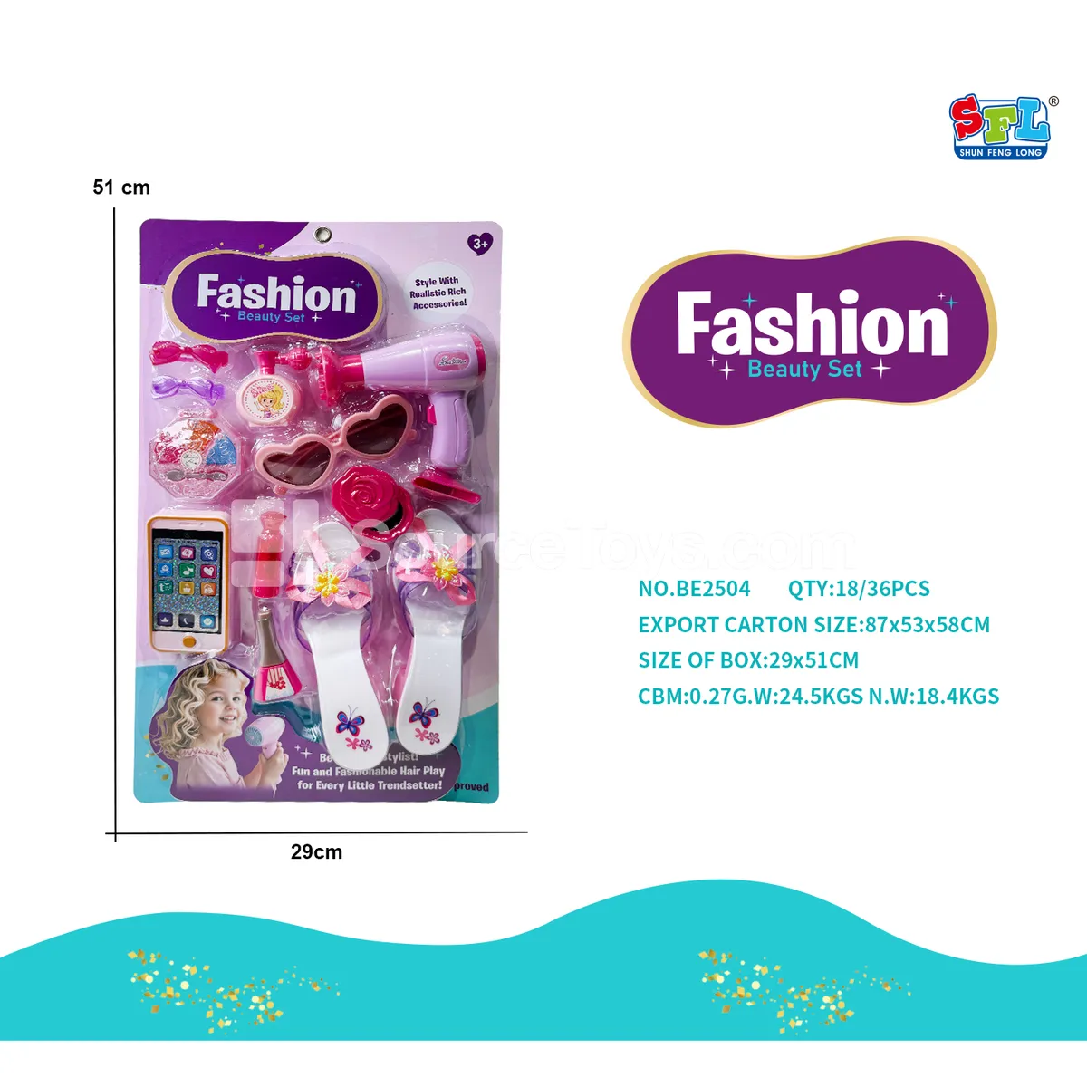 Pretend Play Phone and Hair Dryer Set