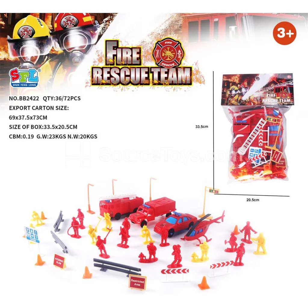 Fire Rescue 60-Piece Playset