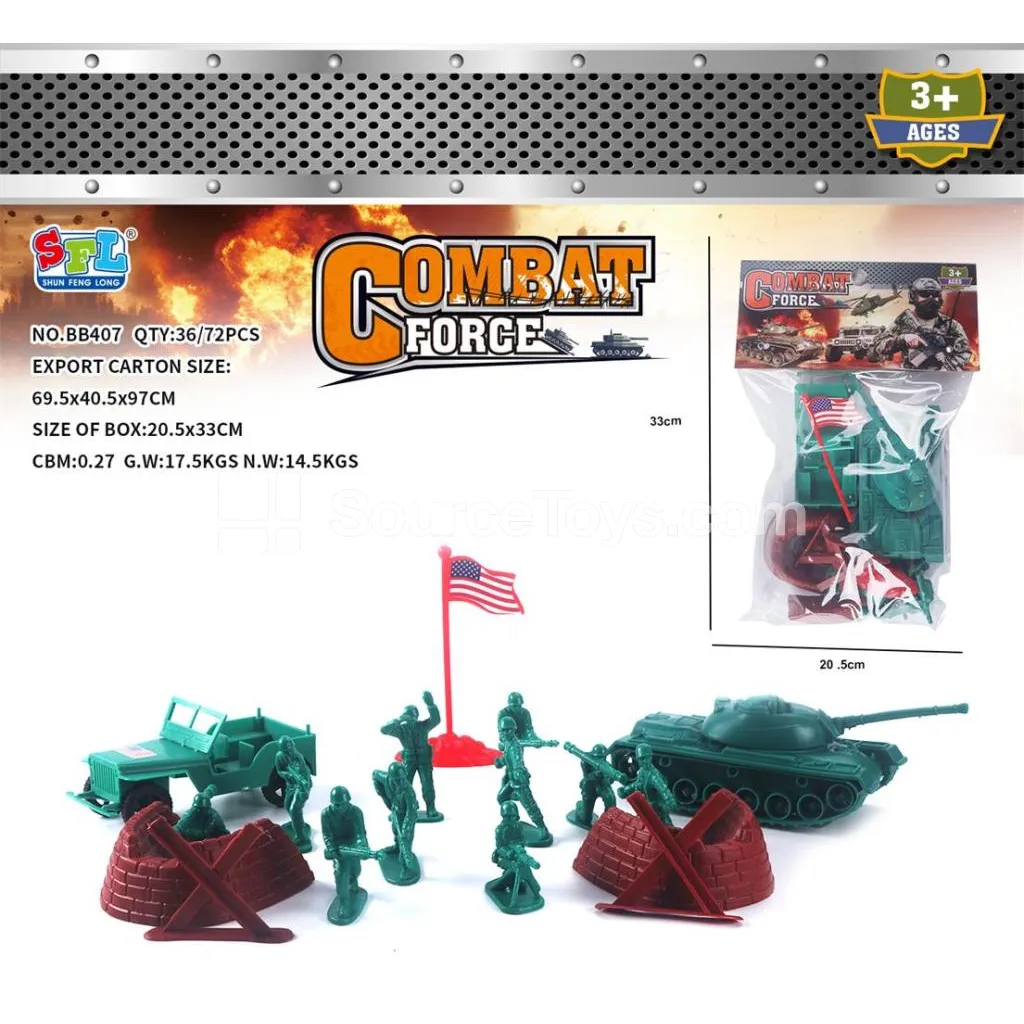 18-Piece Military Playset