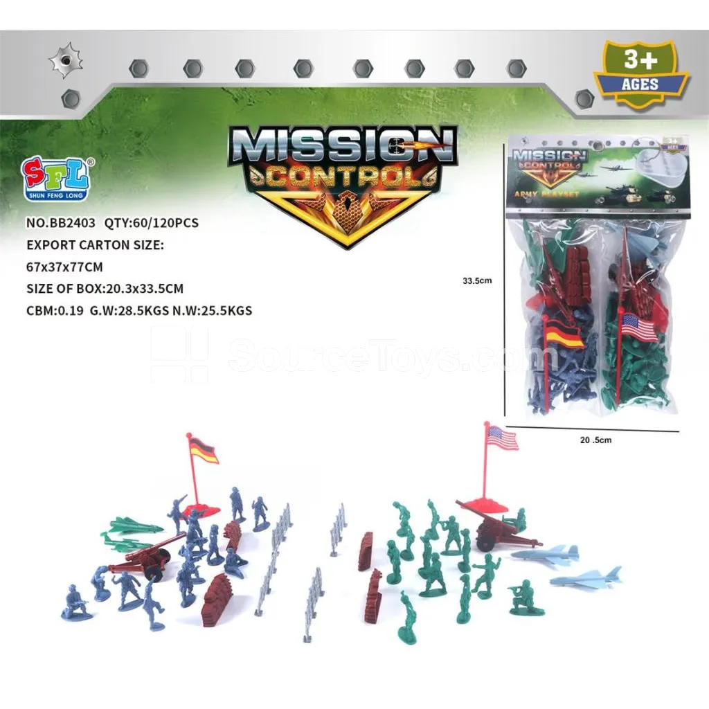 Combat Command 60-Piece Playset Combat Command 60-Piece Playset