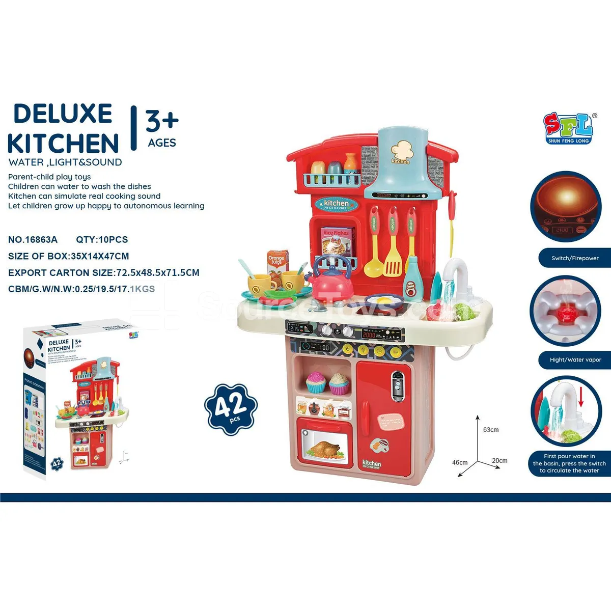 Spray Play Sink with Tableware Spray Play Sink with Tableware