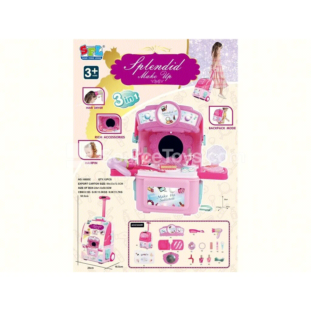 Pretend-play Beauty Trolley Case Pretend-play Beauty Trolley Case