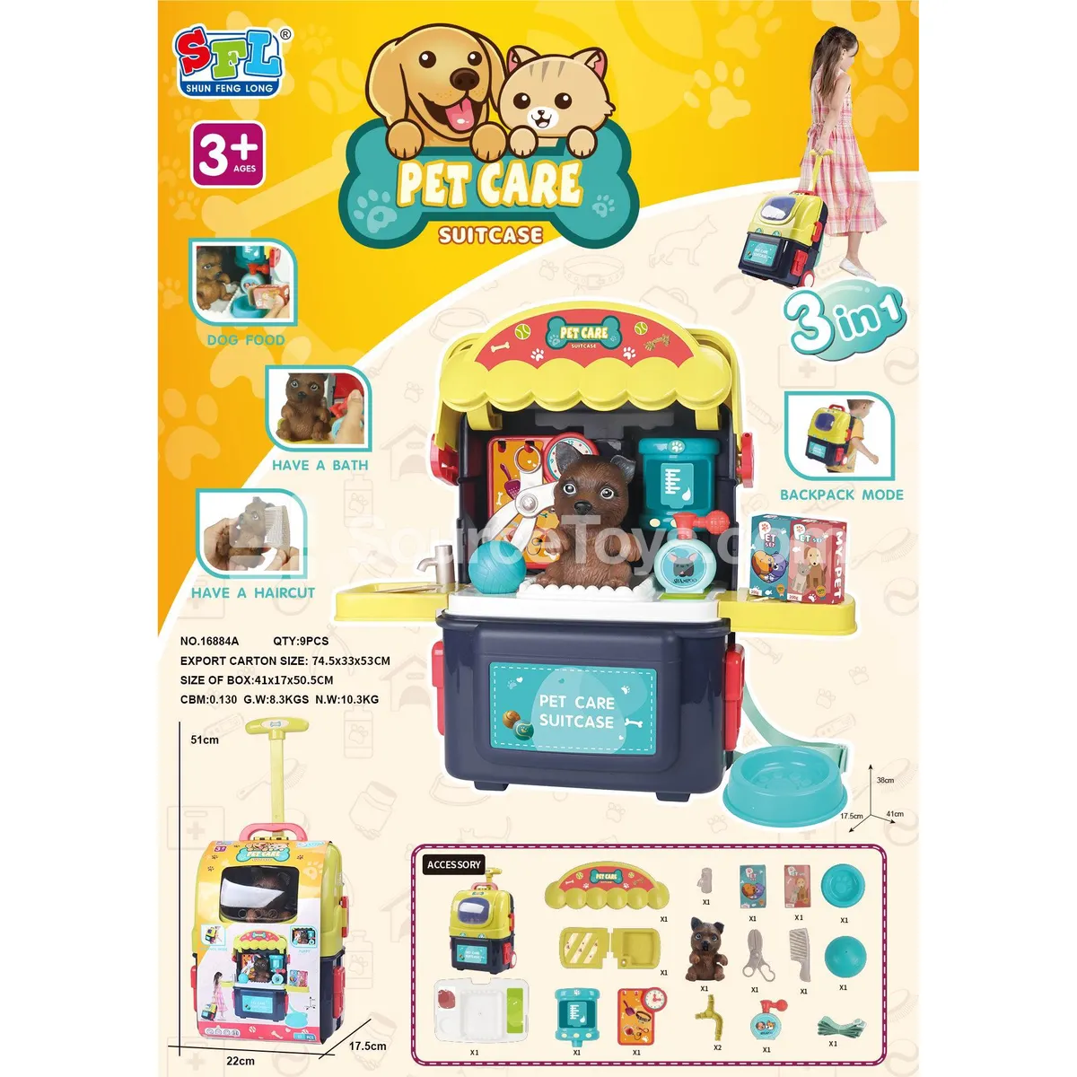 Pet Dog Pull-Along Suitcase