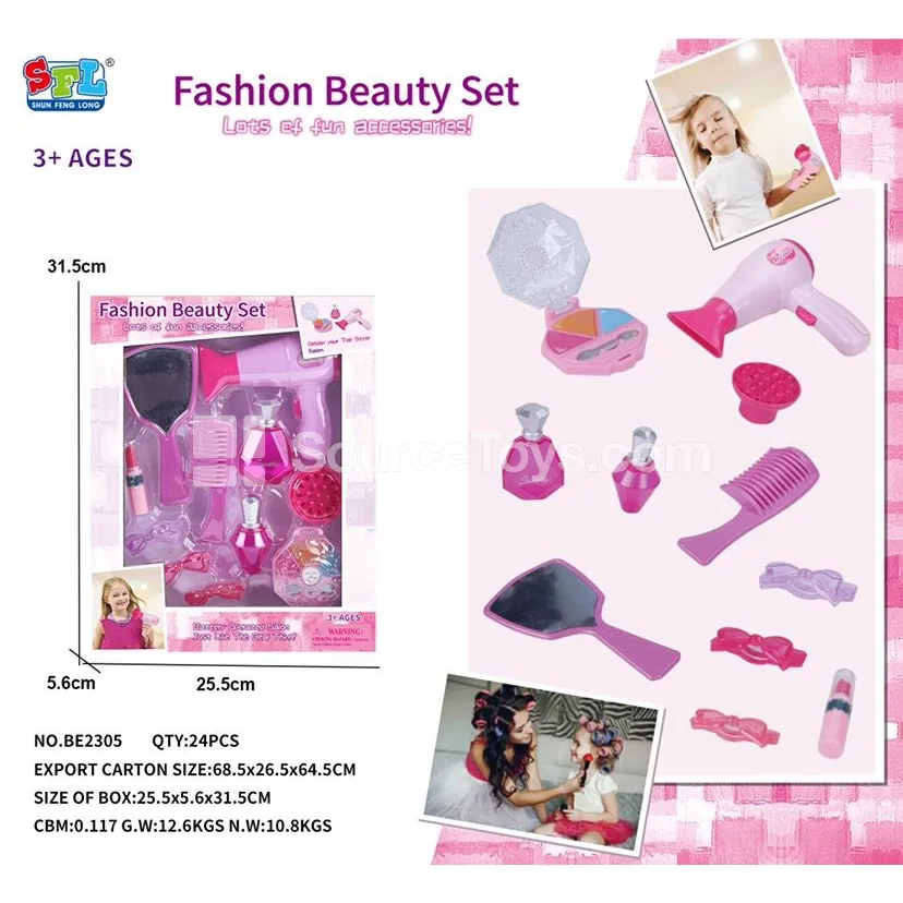 Pretend Play Hair Dryer and Accessories Set