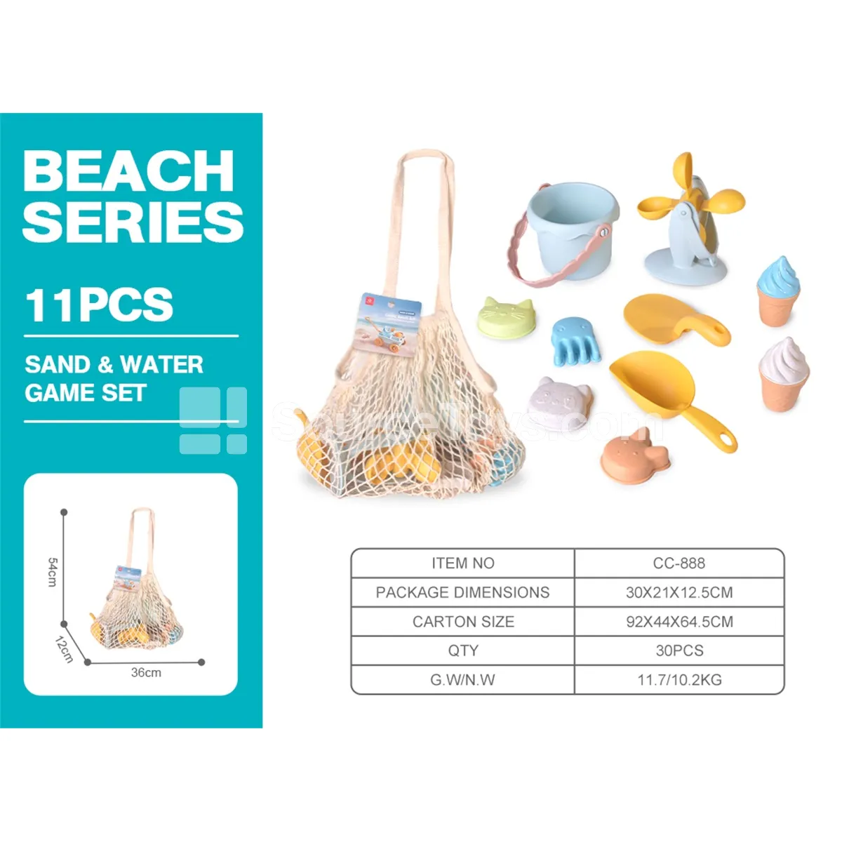 11-Piece Beach Toy Set