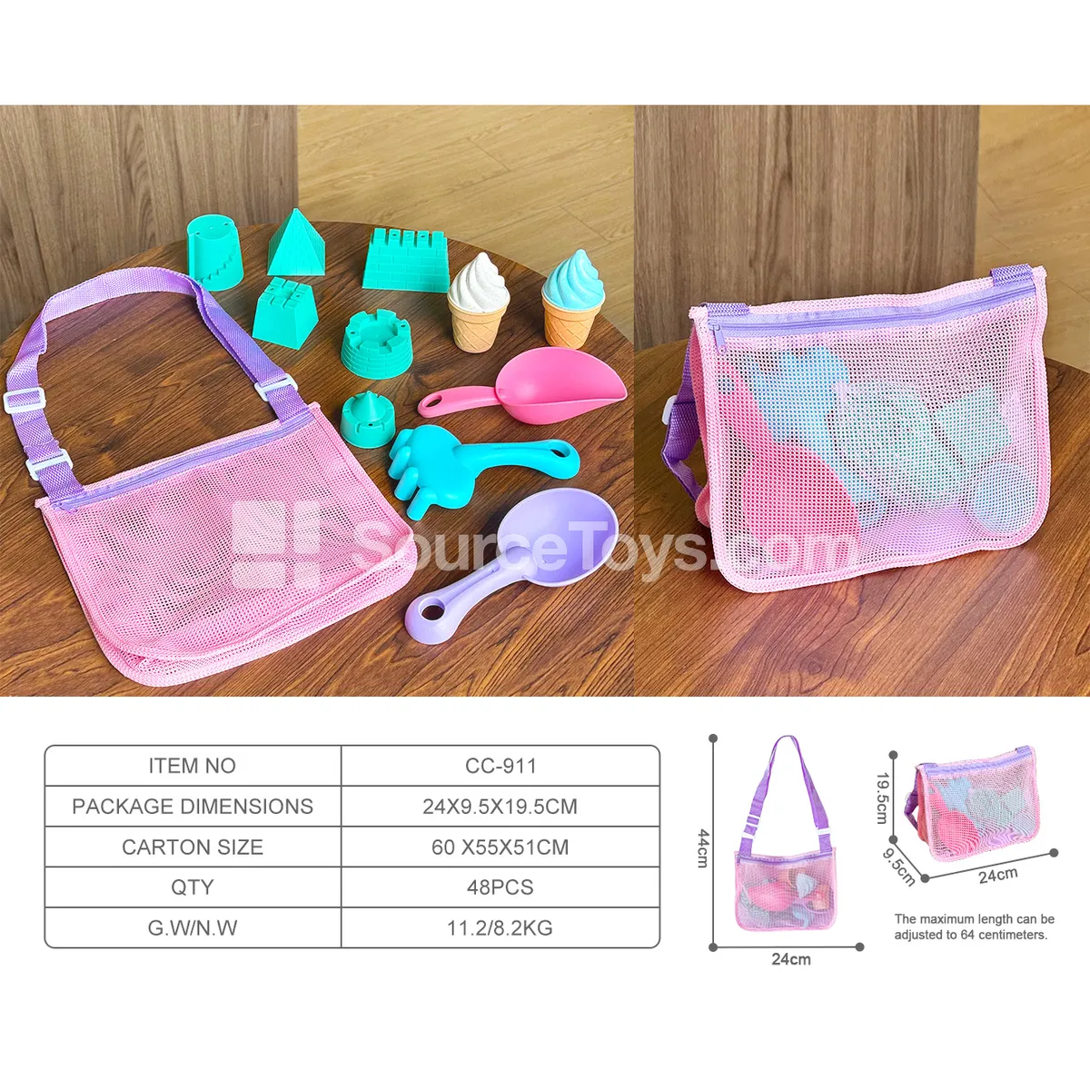 12-Piece Beach Toy Set with Storage Bag